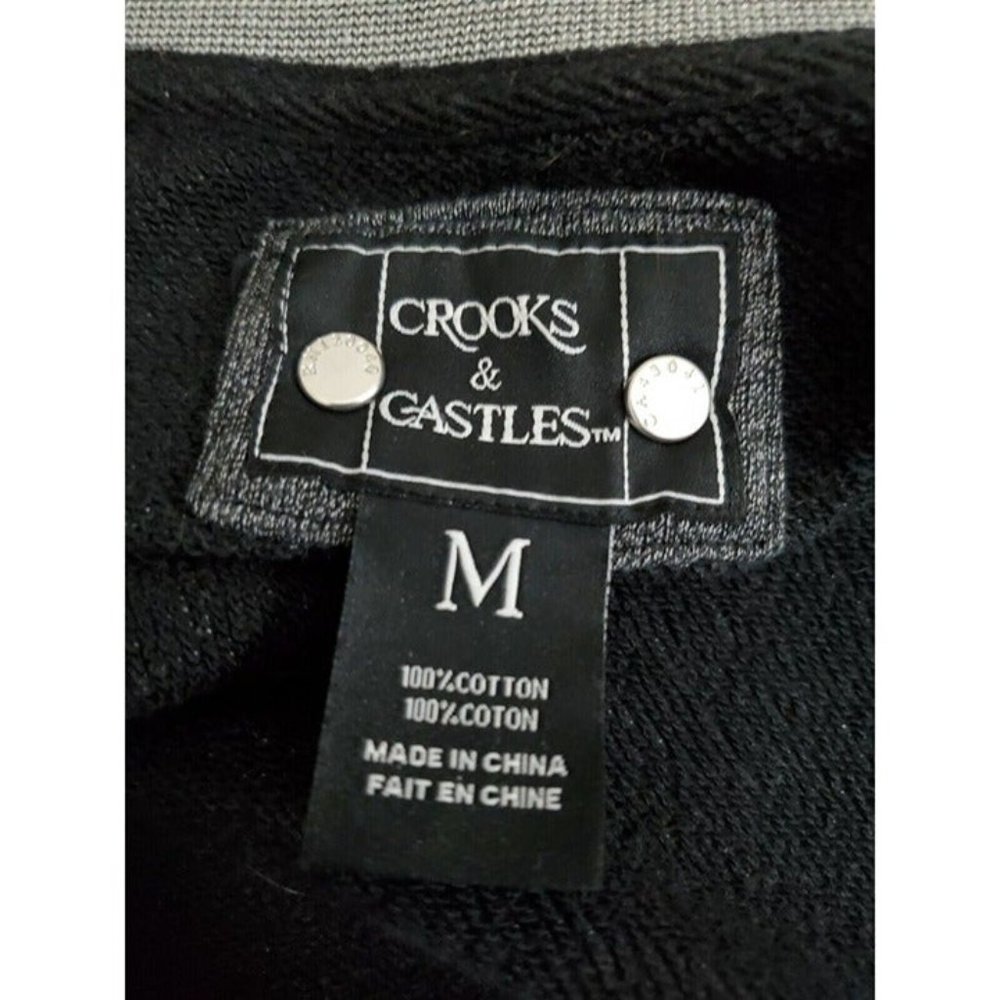 Crooks & Castles T.R.E. TMLL Trouble Varsity Baseball Jacket Grey Sz Mens Medium - Picture 4 of 8